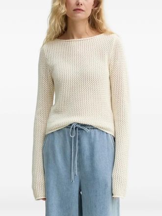 Won Hundred Carolina open-knit long-sleeve sweater - Neutrals