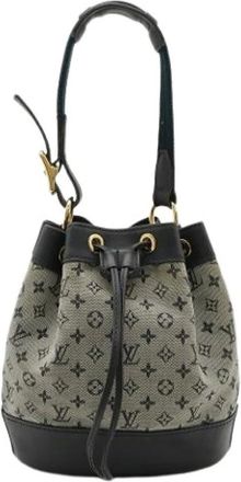 Louis Vuitton Pre-owned Bucket Bags, female, Blue, Size: ONE SIZE Pre-owned Vintage Monogram Mini Bucket Bag