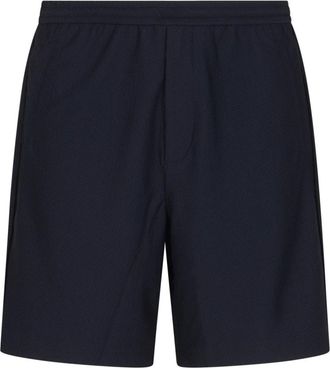 Giorgio Armani Casual Shorts, male, Blue, Size: M Logo-Detail Shorts