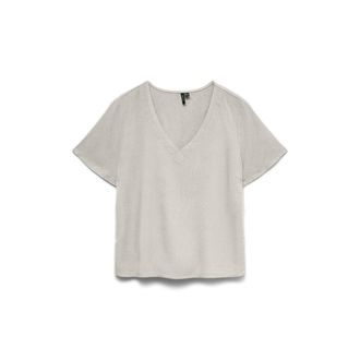 Vero Moda Effen blouse met korte mouwen en V-hals