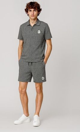 D.RT Vacay Cotton Shorts in White/Black at Nordstrom, Size Xx-Large