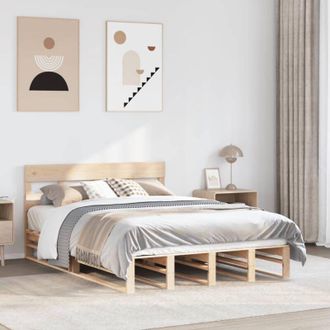 vidaXL Vidaxl - Letto senza Materasso 140x200 cm in Legno Massello di Pino