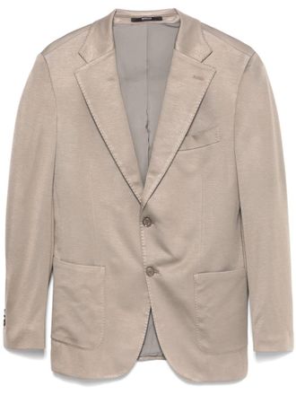 Boggi Milano jersey blazer - Brown