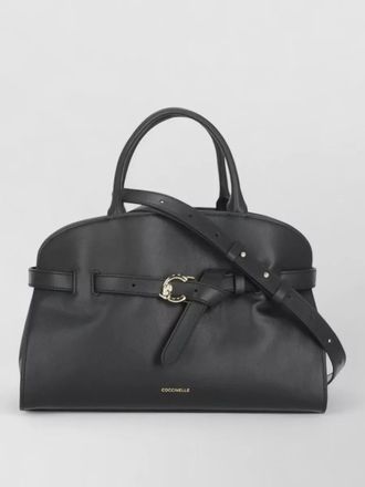 Coccinelle structured leather tote bag shoulder strap