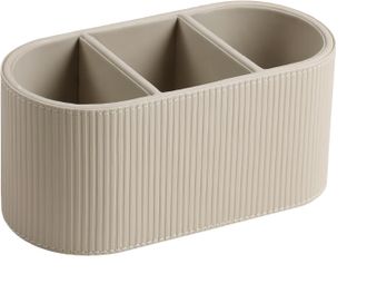 OEM Soporte Para Mando A Distancia De 3 Compartimentos Para Mesita De Noche, Caja De Almacenamiento De Piel Sint&eacute;tica, Ideal Para Guardar Art&iacute;culos Y Acce