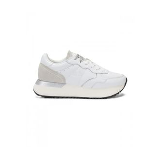 Sun 68 Sneakers, female, White, Size: 11 US Big Ally Leather Sneakers