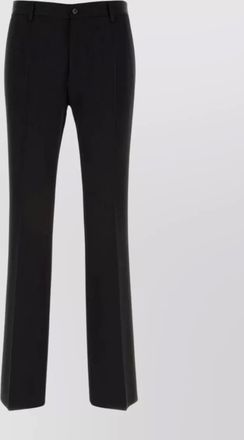 Dolce & Gabbana wide-leg wool trousers with ironed pleats