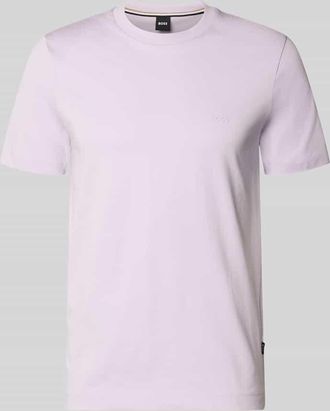 HUGO BOSS Regular Fit T-Shirt mit Logo Detail Modell THOMPSON_01 in Flieder, Gr&ouml;&szlig;e XXXL