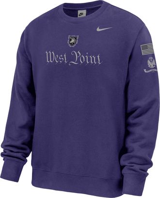 Nike Army Rivalry Club Nike Mens College Pullover Crew in Purple | M33234AN25-PUR