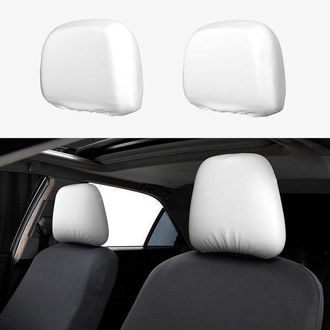 OEM Juego De Fundas Para Reposacabezas De Coche, Negro, Universal, Lavable, Resistente Al Polvo Y Al Desgaste, Suave Y Ajustada, Reposacabezas