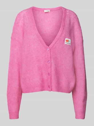 American Vintage American Vintage Oversized Strickjacke aus Woll-Mix Modell NENYBAY in Pink, Gr&ouml;&szlig;e M/L