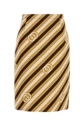 Gucci Embroidered Chenille Skirt