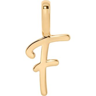 Made by Mary Script Initial Charm Gold Vermeil in Gold Vermeil Initial F at Nordstrom