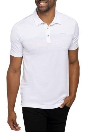 Travis Mathew Gulf Side Stripe Polo in White at Nordstrom Rack, Size Xx-Large