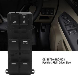 OEM Interruptor De La Ventanilla El&eacute;ctrica Del Lado Del Conductor [35750-tr0-u03] De Alta Gama Y R&aacute;pido