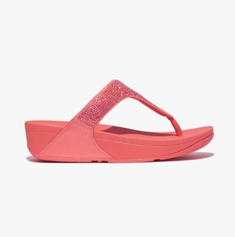 FitFlop Fitflop Lulu Crystal Dames Tussenstuk Roze Koraal