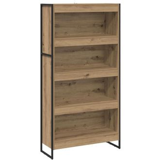 vidaXL Estanter&iacute;a Para Libros 2 Pcs Roble Artesanal 80 X 30 X 155 Cm Vidaxl