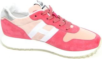 Hogan Sneaker met lintdetail - Dames - Sneakers - Veelkleurig - 37 1/2 EU - Su&egrave;de - Schoenen