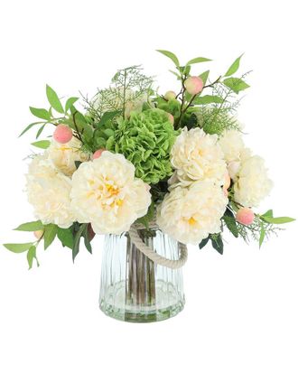 Creative Displays Inc. Spring Floral With Peonies, Hydrangeas & Peaches