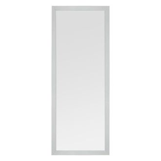 Dmora Espejo Carimate, Forma Rectangular, Tipo De Pie, Estructura Transparente, 40x105h Cm Blanco