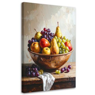 Feeby Impresi&oacute;n De Imagen, Naturaleza Muerta Con Frutas En Un Cuenco, 80x120