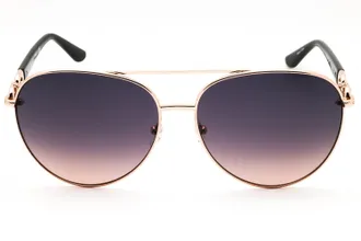 Guess GU00158 Aviator Gradient Lens Sunglasses - Rose Gold