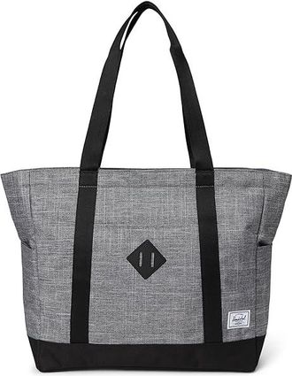Herschel Heritage Tote Weekender/Overnight Luggage Raven Crosshatch, Fleece