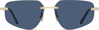 Fred Perry Sunglasses Fg40074 U 30 V Chain Gold/Blue Men
