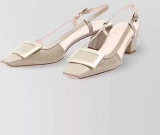 Roger Vivier 45 slingback pumps with geometric heel