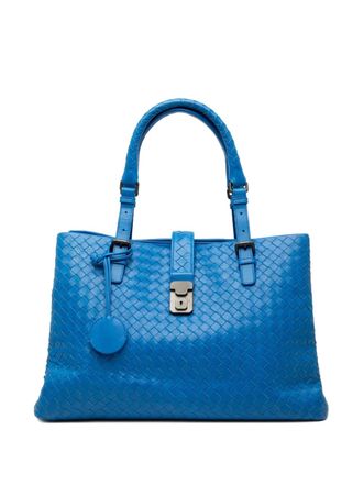 Bottega Veneta 2012-2025 Medium Nappa Intrecciato Roma tote bag - Blauw