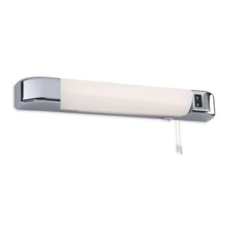 Netlighting Dual LED Voltage Switched Shaver Light Chrome in Grey
