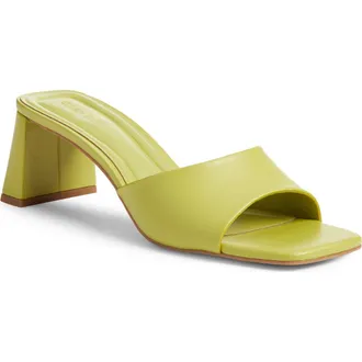 サンダル・ミュール PARIS TEXAS Acid Green Leather Evita Sandals PARIS TEXAS Evita Platform Sandal from $419.00 - on Stylight