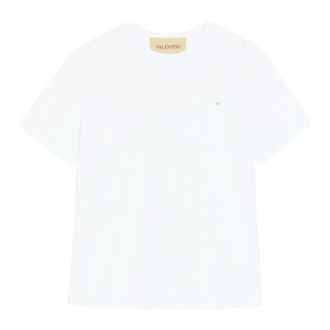 Valentino Garavani Heren, Tops, Wit, Maat: XL Katoen