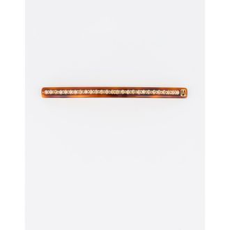 Alexandre de Paris Tuileries 10 Acetate Strass Long Barette in Tortoiseshell at Nordstrom