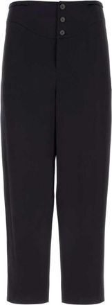 Saint Laurent Midnight blue crepe satin pant