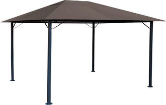 Quick Star Quick-star - Metall Garten Pavillon Nizza 3x4m Partyzelt Taupe / Beigegrau Ral 7006