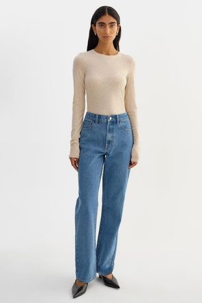 LaMarque Medora | Long Sleeve Top in Heather Beige at Nordstrom, Size Xx-Small