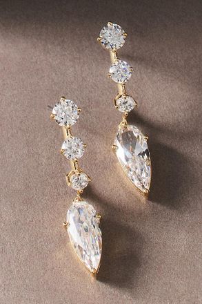 Nadri Lucia J-Hoop Drop Earrings