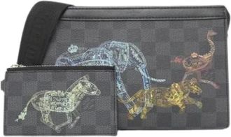 Louis Vuitton Pre-owned Cross Body Bags, female, Multicolor, Size: ONE SIZE Pre-owned Canvas Cross Body Bag