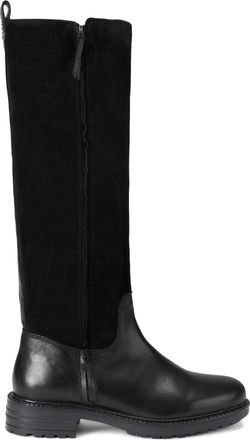 Carvela Womens Leather Russ High Leg Boots - Black - Size UK 4
