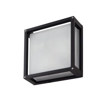 Lucande L&aacute;mpara de pared exterior de aluminio negro