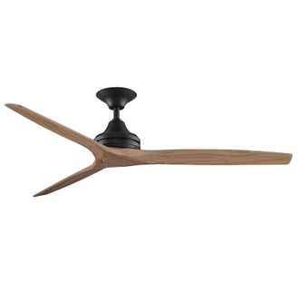 Ballard Designs Virginia 3 Blade Indoor/Outdoor Ceiling Fan - Dark Bronze/Natural, 60 - Ballard Designs