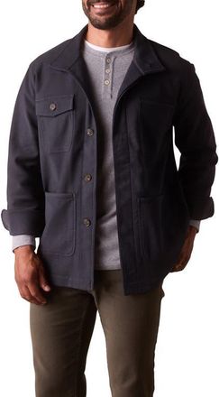 The Normal Brand Comfort Terry Cloth Chore Coat in Navy at Nordstrom, Size Xx-Large