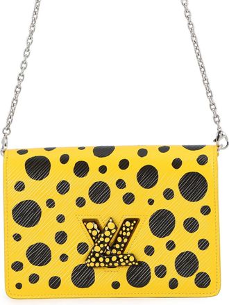 Louis Vuitton Noir Yellow Epi Leather Chain/Shoulder Wallet (Pre-Owned)