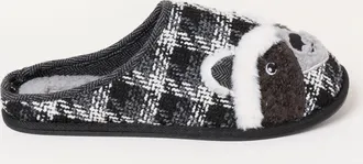 Fat Face FatFace Novelty Dark Grey Racoon Mule Slipper