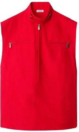 Burberry Womens Half-Zip Canvas Tank Top, Brand Size 2 ( US Size 0 )