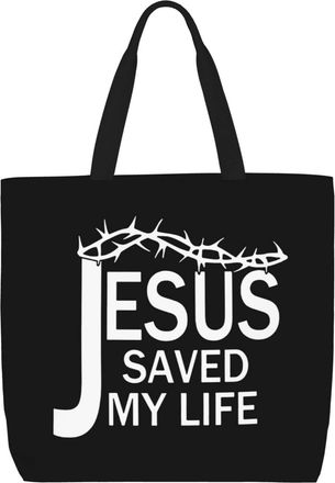 Generic Women Handbag Jesus Christianty Faith Travel Tote Bag Lightweight Folding Ladies Purse, For Graduation, Christmas, Wedding, Swim, Birthday