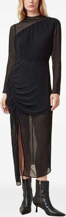 AllSaints Abito con spacco laterale - Nero