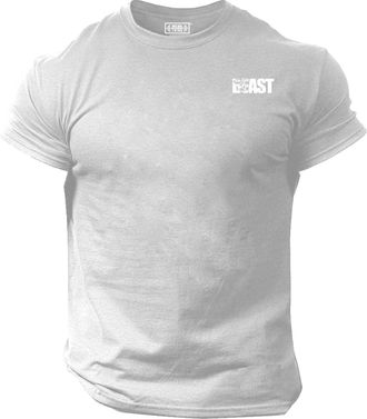 Generic Beast Gorilla T Shirt Pocket Gym Clothing Bodybuilding Training Workout Exercise Boxing MMA Gymwear Top (UK, Alpha, XL, Regular, Regular, Grey)