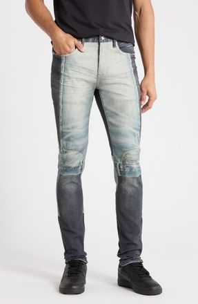 Purple Upside Down Skinny Jeans in Dark Blue at Nordstrom, Size 38